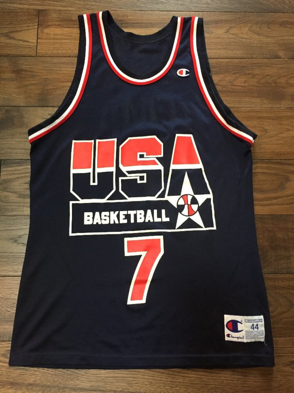 Shawn Kemp Team USA Vintage Champion Jersey 44 Large